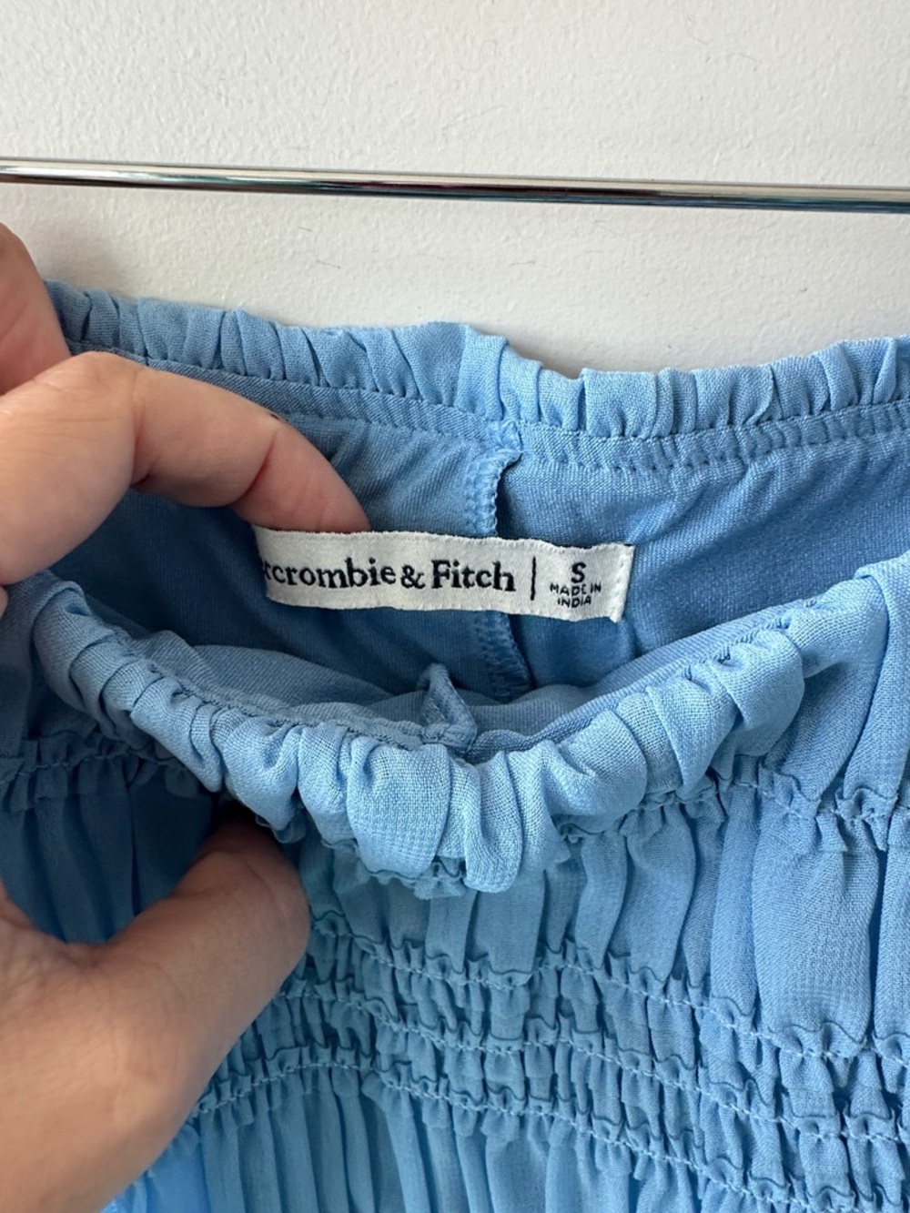 Abercrombie & Fitch Light Blue Smocked Tank & Skirt Set - Picture 2 of 7